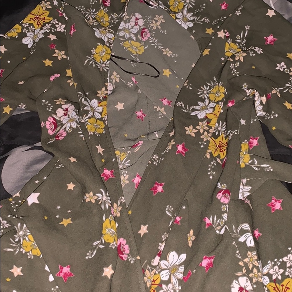 Floral Tie Up Top